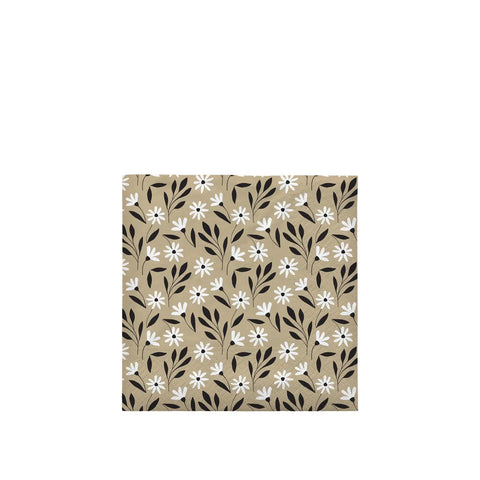 Broste Meadow Paper Napkins - Beige/Black