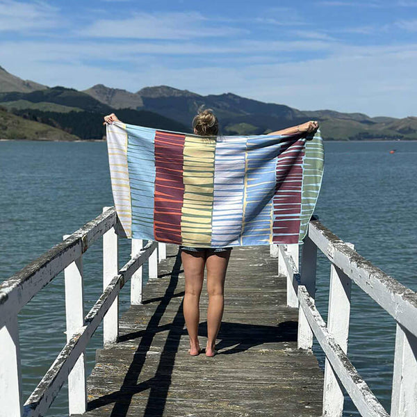 Ico Traders Sand free Beach Towel - Cheese + Pineapple