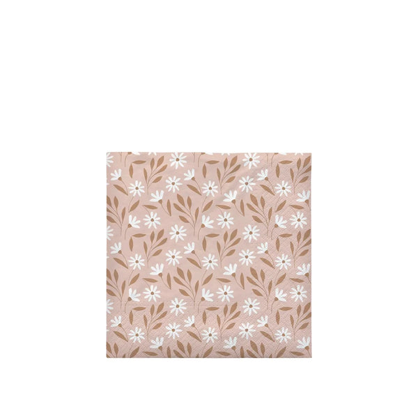 Broste Meadow Paper Napkins - Pink