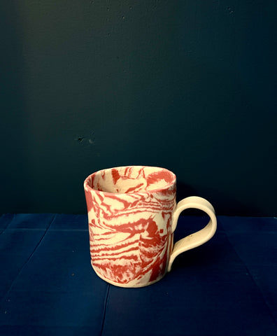 Mystery Creek Nerikomi Mug - Red / Large