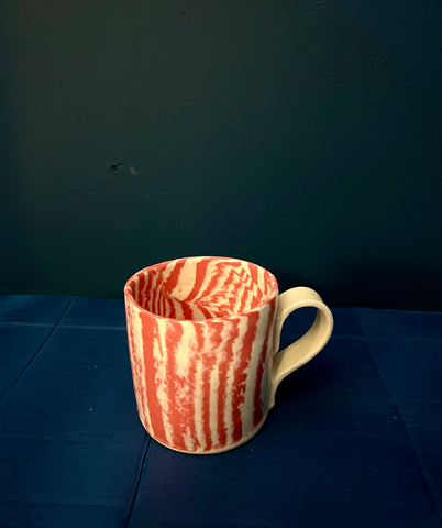 Mystery Creek Nerikomi Mug - Red / Medium