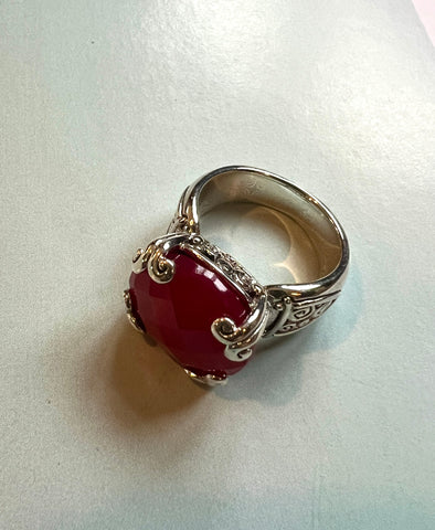 Glimmer Ring - Ruby Quartz