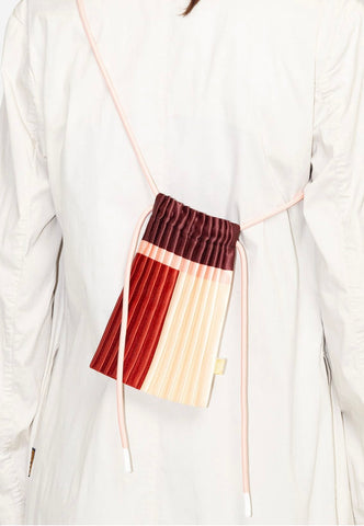 Multitudes Pleated Mini Bag - Ruby