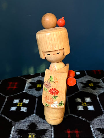 Vintage Japanese Kokeshi - Head tilt