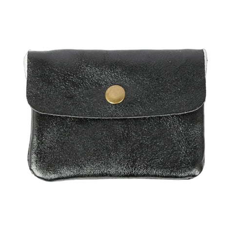 Metallic Coin/Card Purse - Midnight