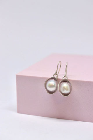 Fruit Bowl Studios Rockpool Earrings - Pale Mauve E522