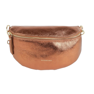 Metallic Leather Bum Bag - Bronze (Coming Soon)