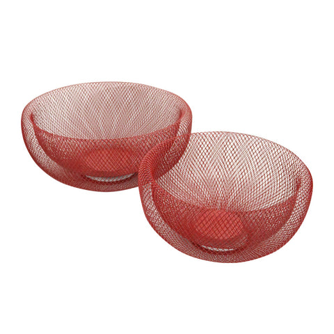 Wire Mesh Bowl - Small Red