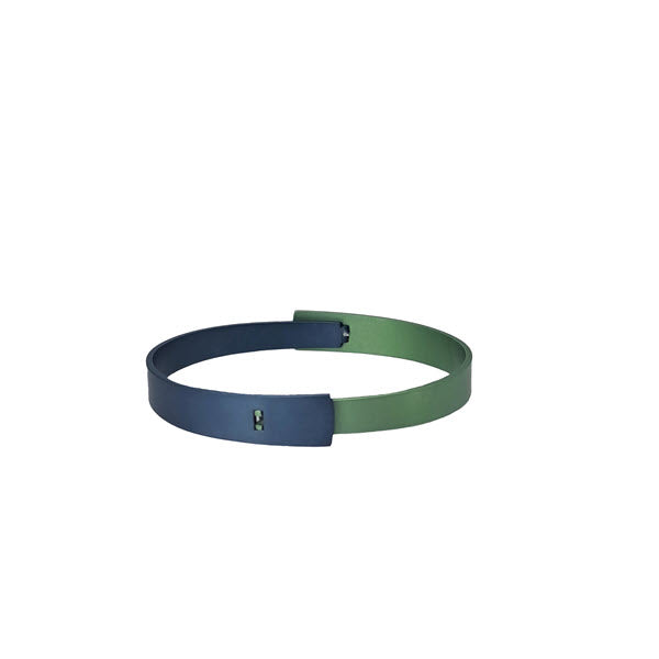 Kalinowski Nove Bangle - Chartreuse and Charcoal